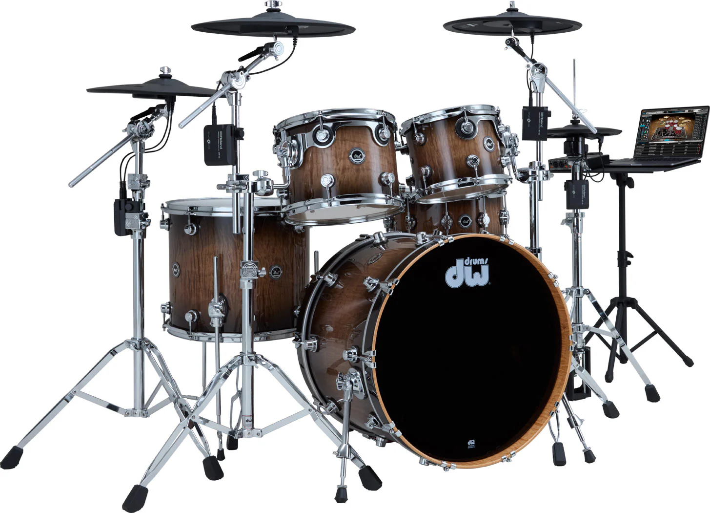 Roland 4CY-4WT-01 Cymbal and Wireless Trigger Set for DWe Drum Kit - Image 2