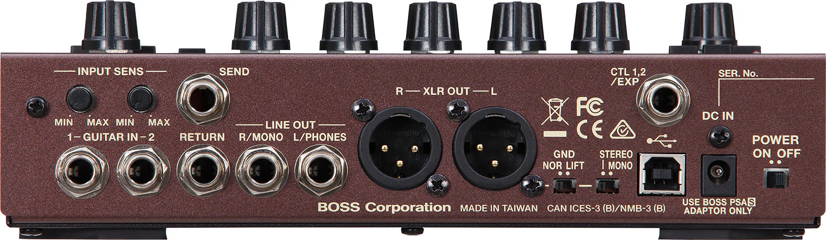 BOSS AD-10 Acoustic Preamp & Multi Effects Pedal - Image 4