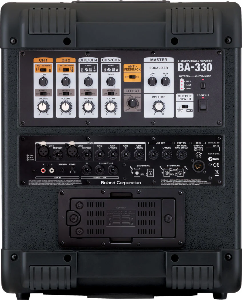 Roland BA-330 4 X 6.5" Portable Digital Stereo PA System - Image 3