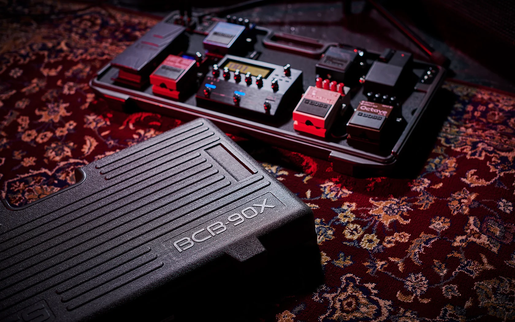 Boss BCB-90X Carry Case with I/O Interface For 9 Pedals + Daisy Chain Power Cable - Image 10