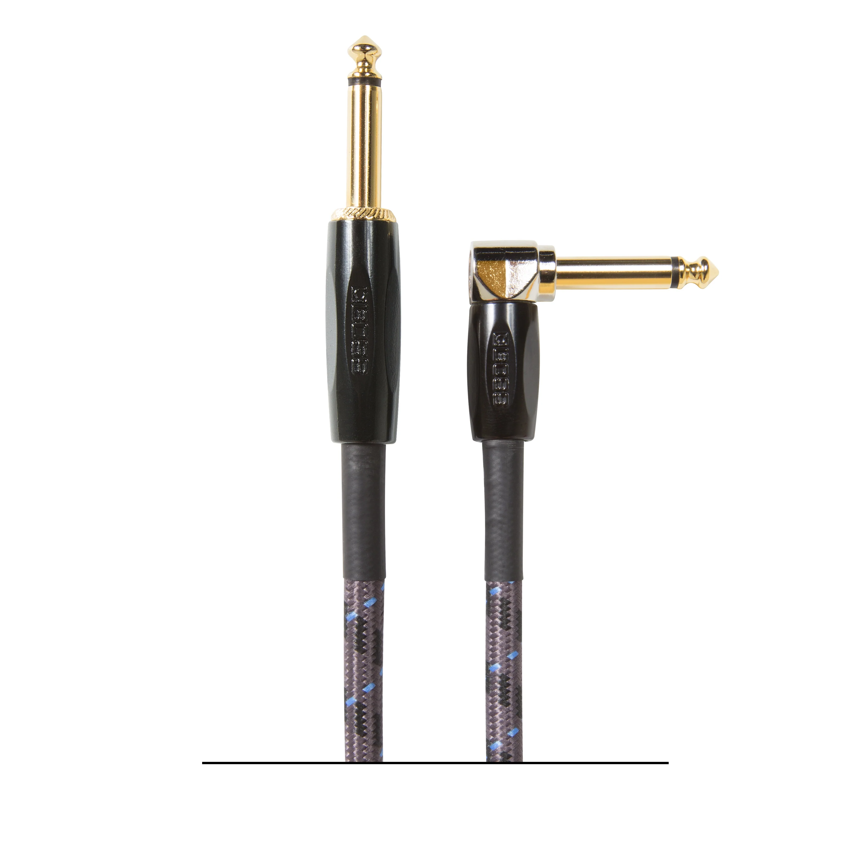 BOSS BIC-25A Instrument Cable, 25ft/7.5m, Angled/Straight 1/4" Jack