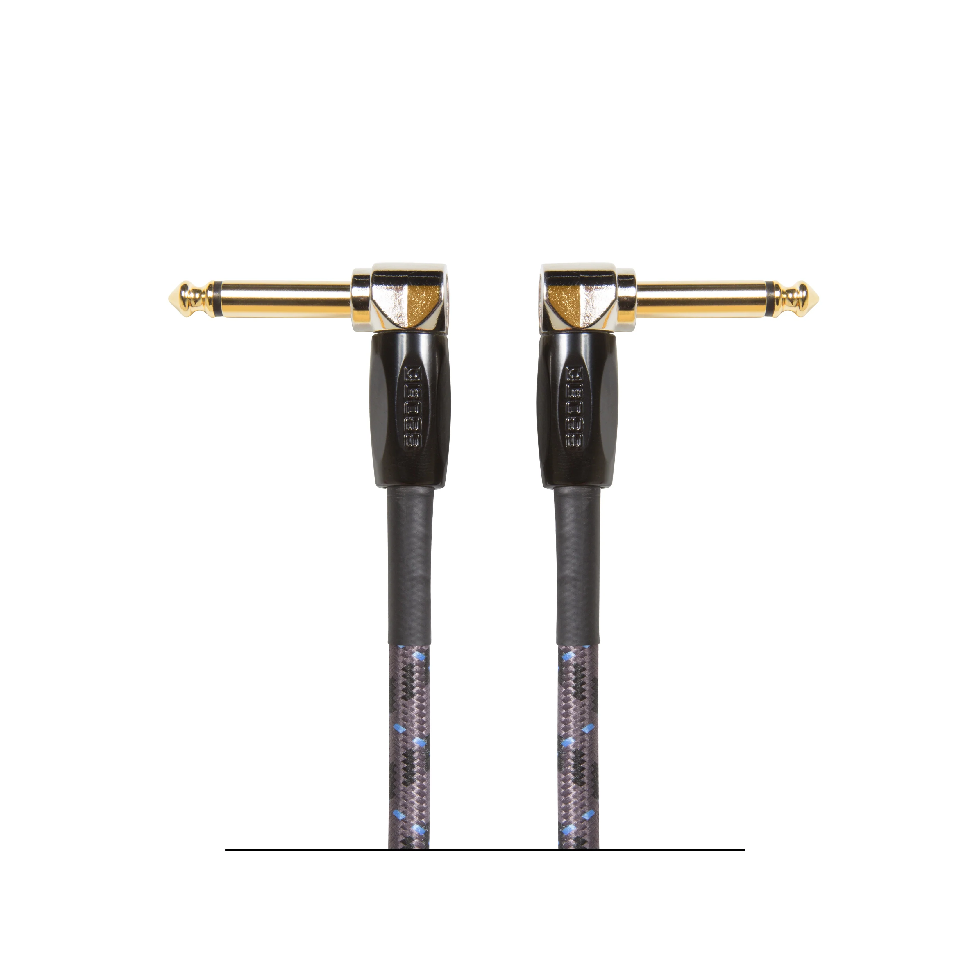 BOSS BIC-3AA Instrument Cable, 3ft/1m, Angled/Angled 1/4" Jack