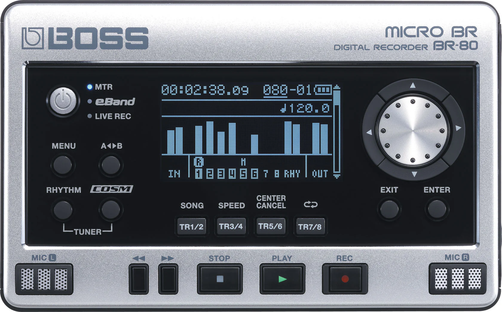 BOSS BR-80 Pocket Size 8 Track Digital Recorder - Image 10
