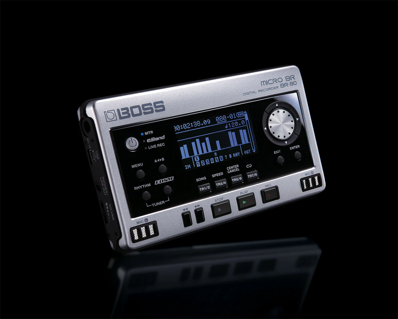 BOSS BR-80 Pocket Size 8 Track Digital Recorder - Image 4