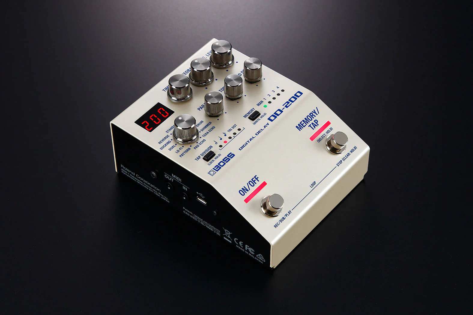 BOSS DD-200 Digital Delay with 12 Delay Modes and MIDI - Image 2