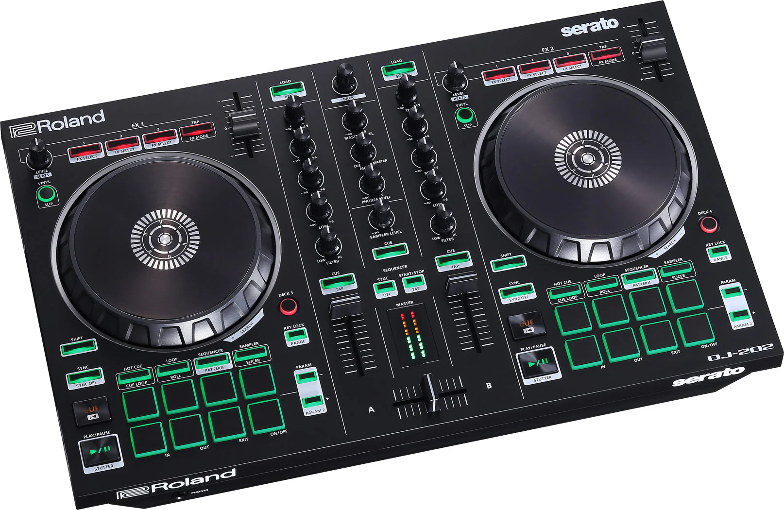 Roland DJ-202 Lightweight And Rugged Intro DJ Controller - Inc Serato DJ Lite - Image 3