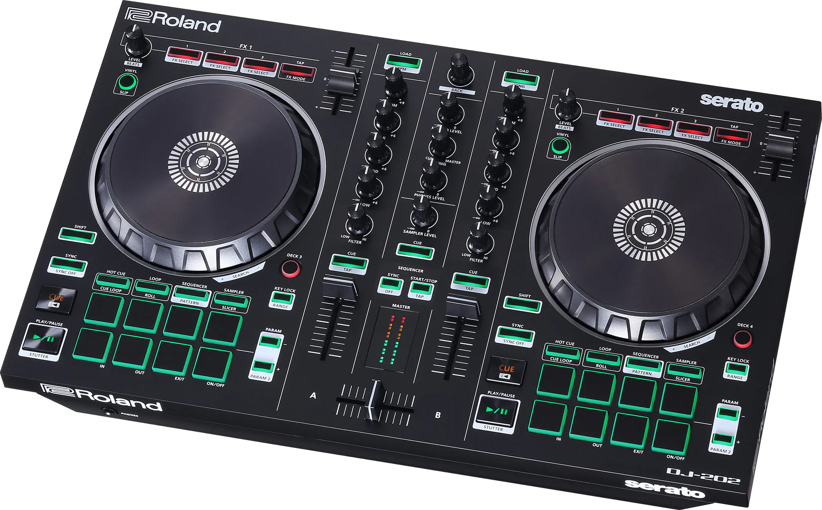 Roland DJ-202 Lightweight And Rugged Intro DJ Controller - Inc Serato DJ Lite - Image 4
