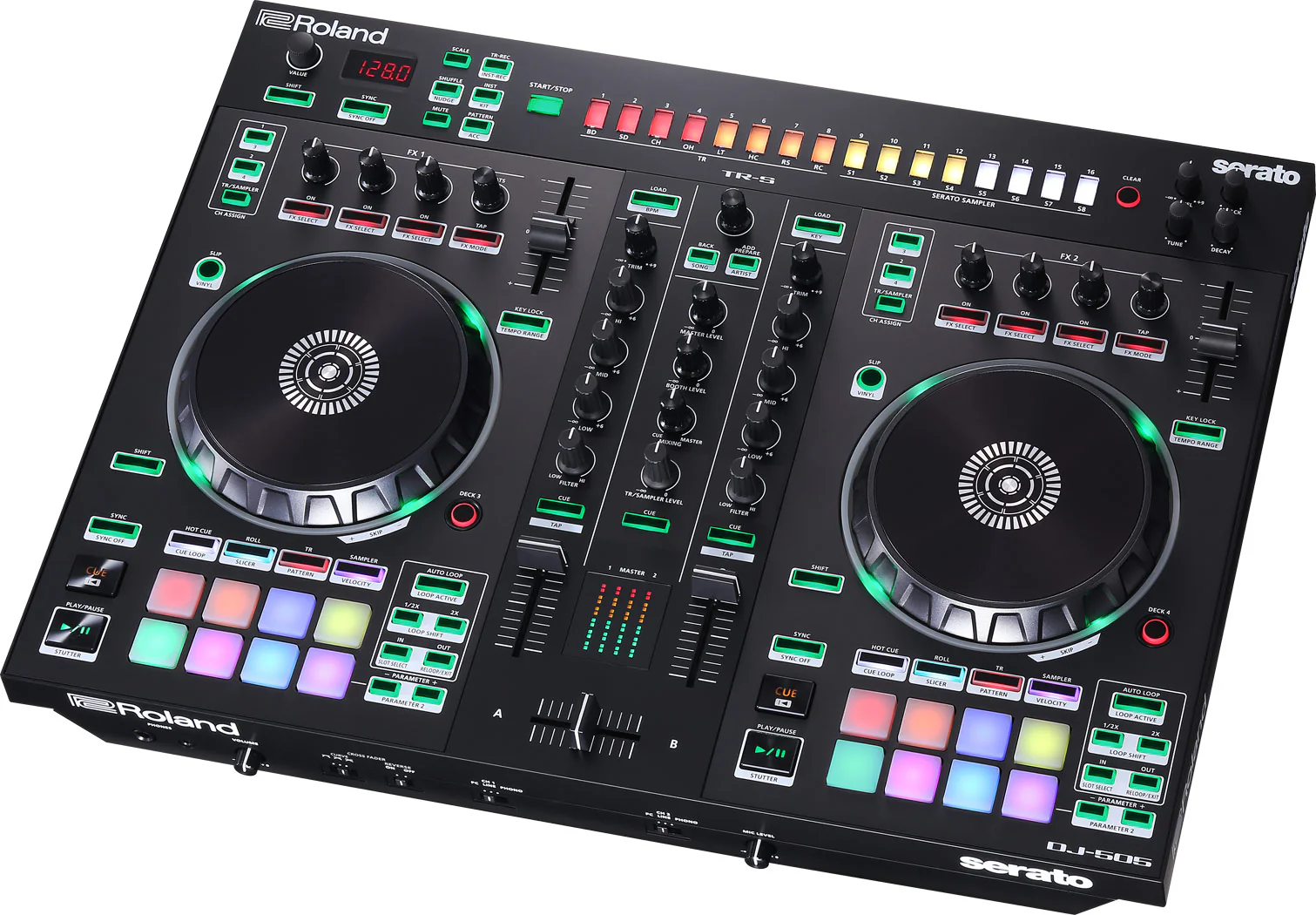 Roland DJ-505 2 Channel 4 Deck DJ Controller -inc Serato Pro Licence - Image 3