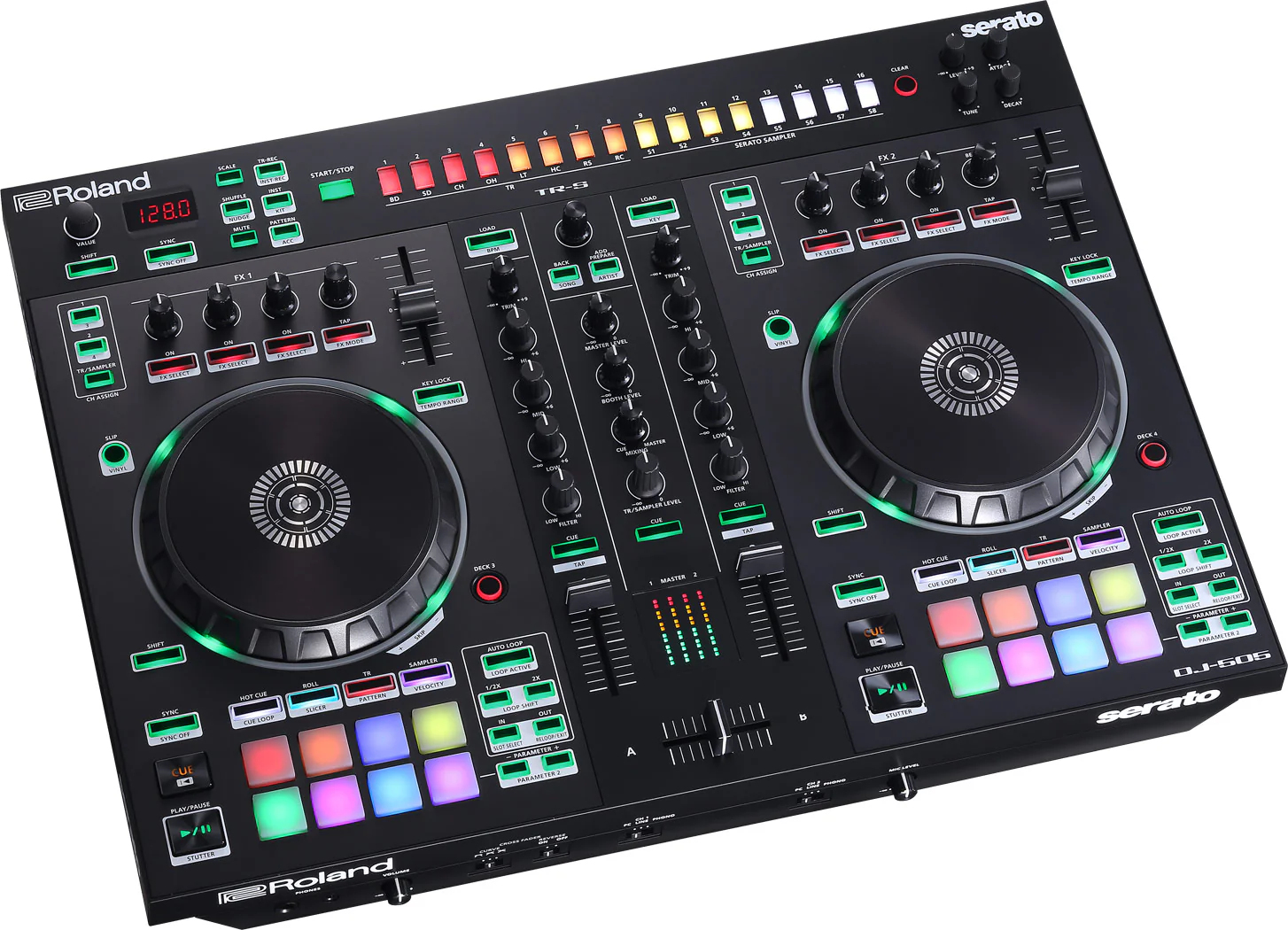 Roland DJ-505 2 Channel 4 Deck DJ Controller -inc Serato Pro Licence - Image 4