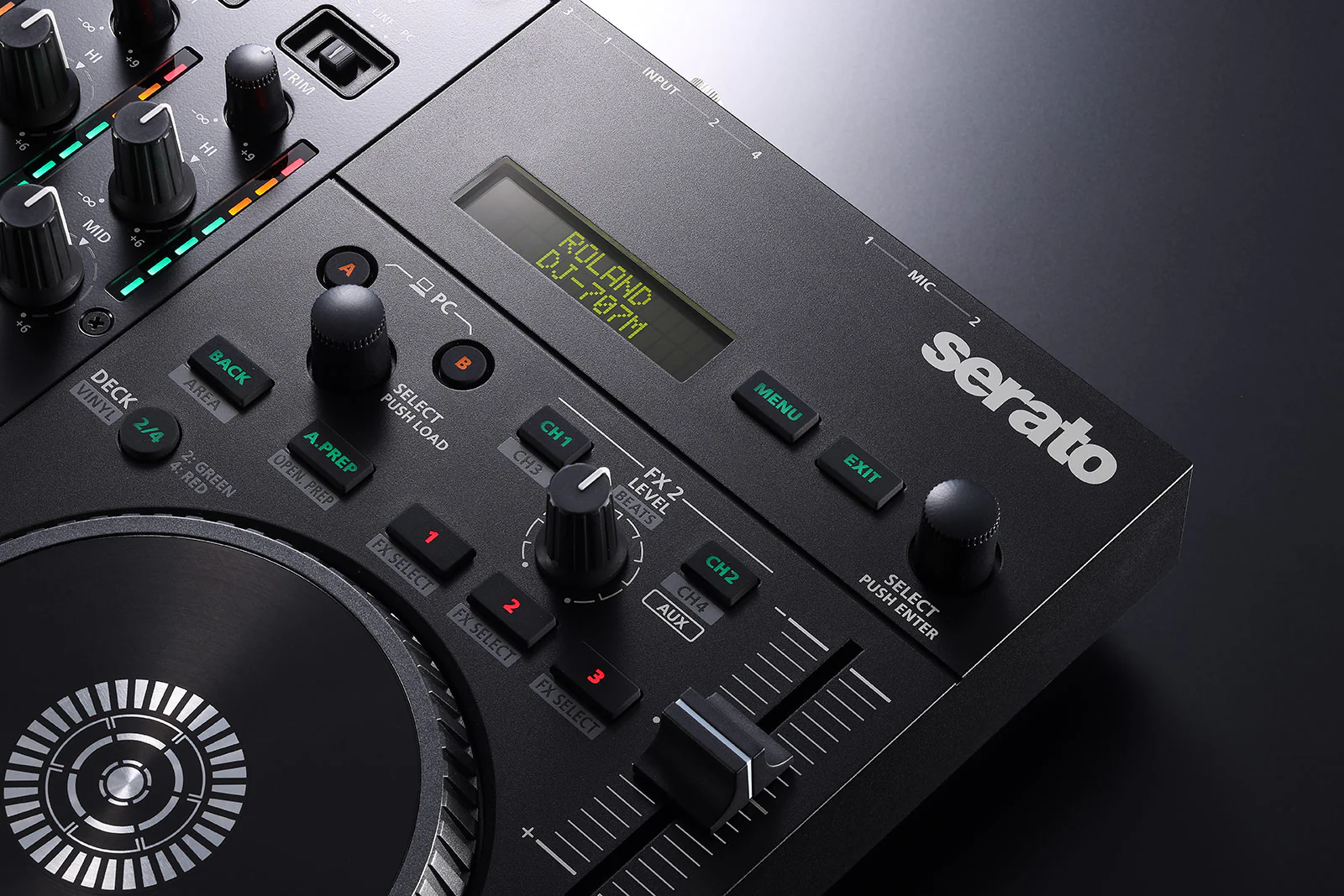 Roland DJ-707M 4 Channel 4 Deck Serato DJ Pro Contoroller - Image 11
