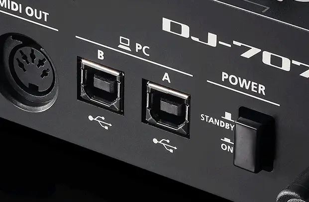 Roland DJ-707M 4 Channel 4 Deck Serato DJ Pro Contoroller - Image 13
