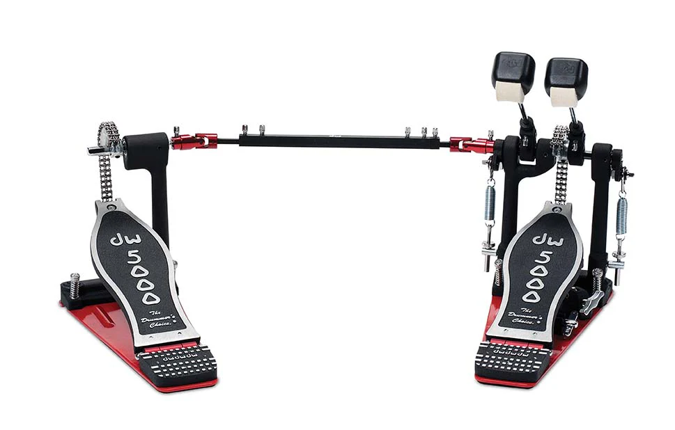 DW Drums 5000 Series Accelerator Double Bass Drum Pedal with Bag