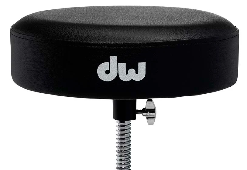 DW Drums 5000 Series Round Top Throne, Chrome - Image 2