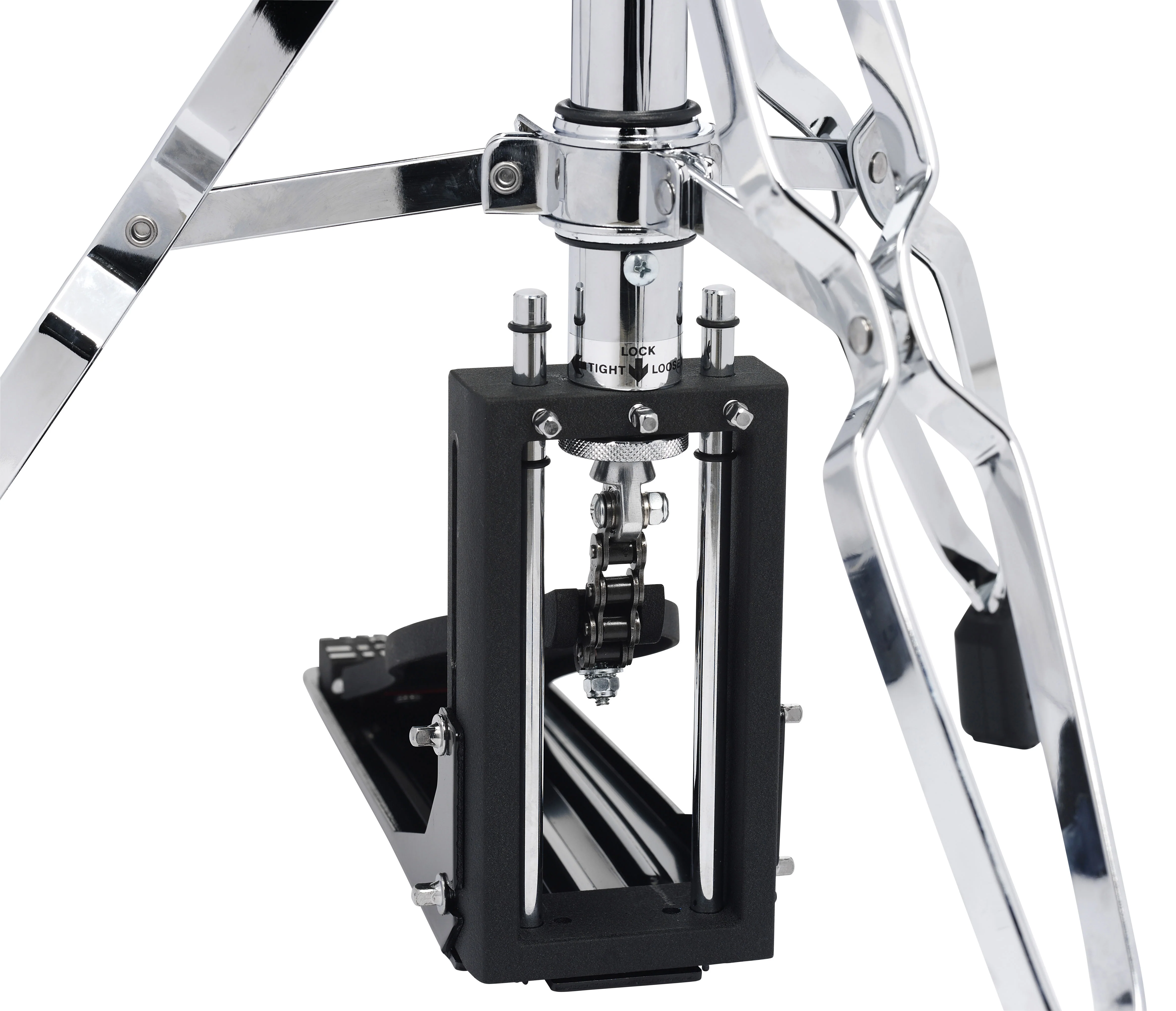 DW Drums 5000 Series XF Extended Footboard 3-Leg Hi-Hat Stand, Chrome - Image 5