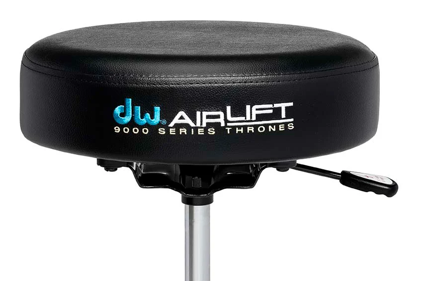 DW Drums 9000 Series Airlift Round Top Throne, Chrome - Image 2