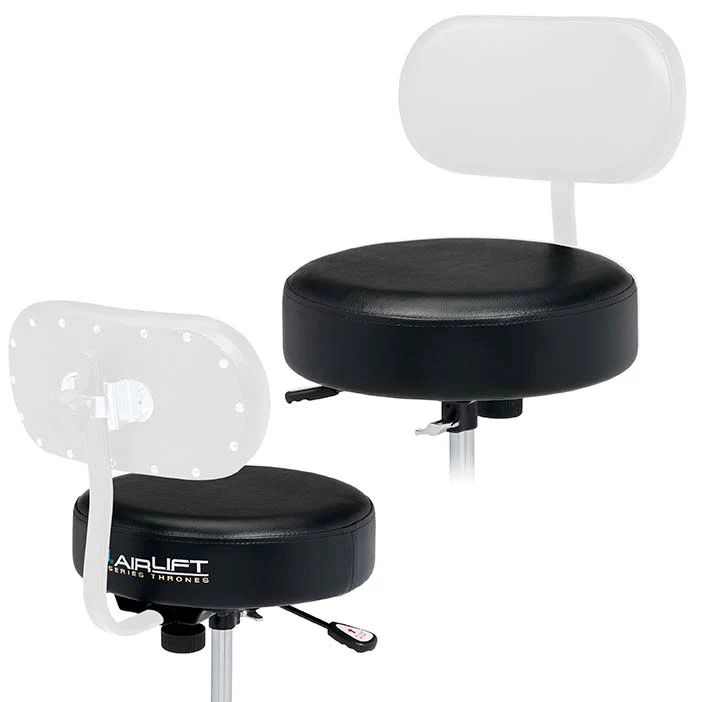 DW Drums 9000 Series Airlift Round Top Throne, Chrome - Image 6