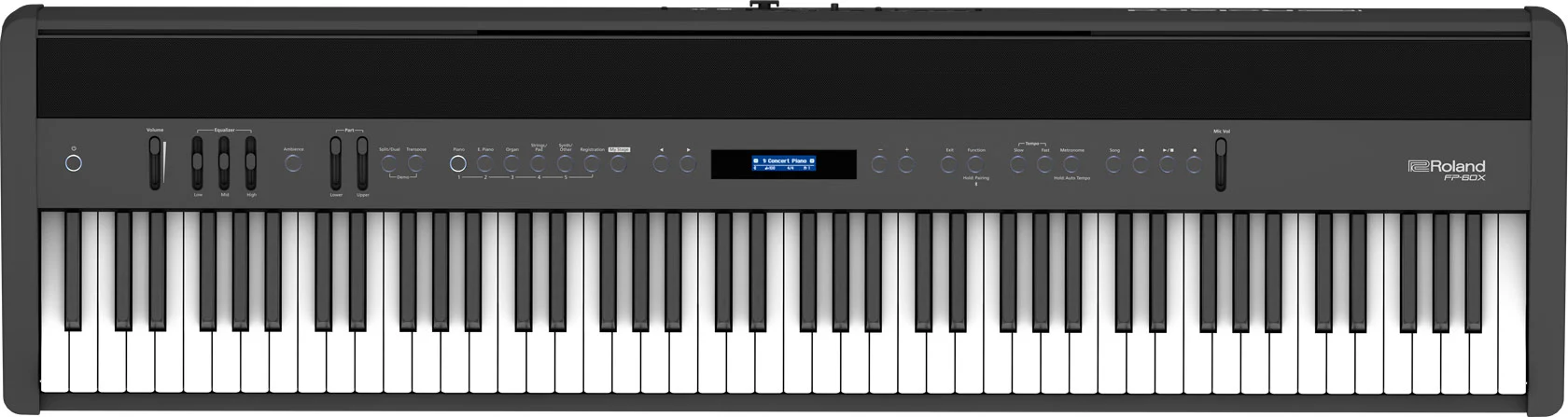 Roland FP-60X-BK Digital Piano (Black) with KSC-72 & KPD-90 Home Stand - Image 3