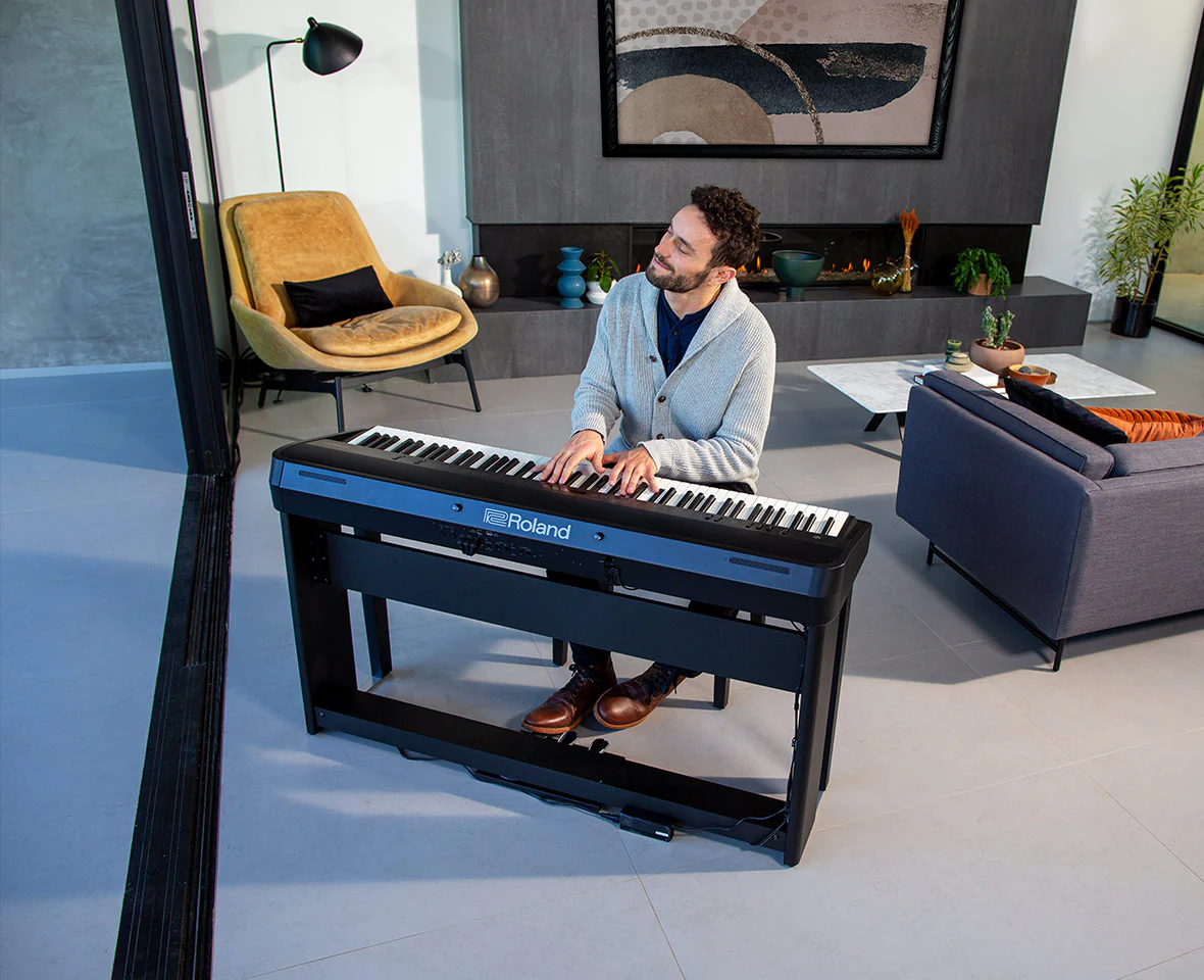 Roland FP-90X-BK Digital Piano (Black) with KSC-90 & KPD-90 Home Stand - Image 2