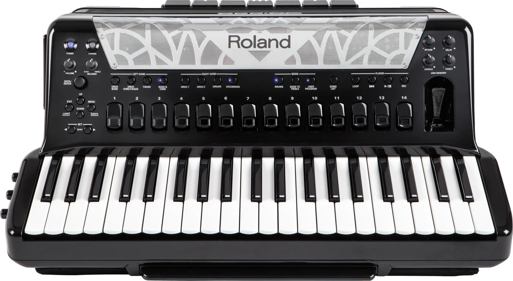 Roland FR-8X-BK V-Accordion (Black, with Keys) - Image 5