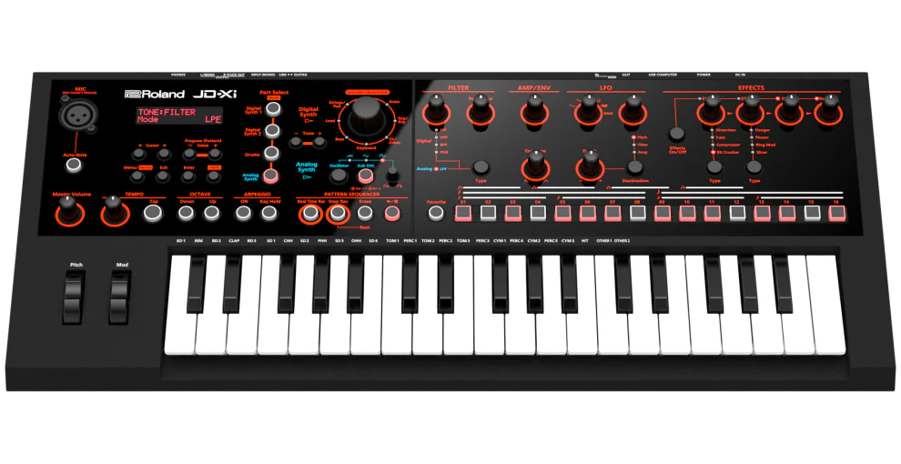 Roland JD-XI Interactive Analogue/Digital Crossover Synth - Image 3