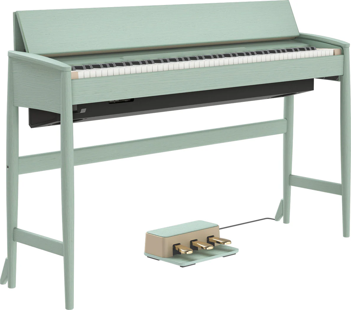 Roland KF-20-KG Karimoku Artisan Digital Piano, Solid Wood Cabinet (Celadon Green) - Image 3