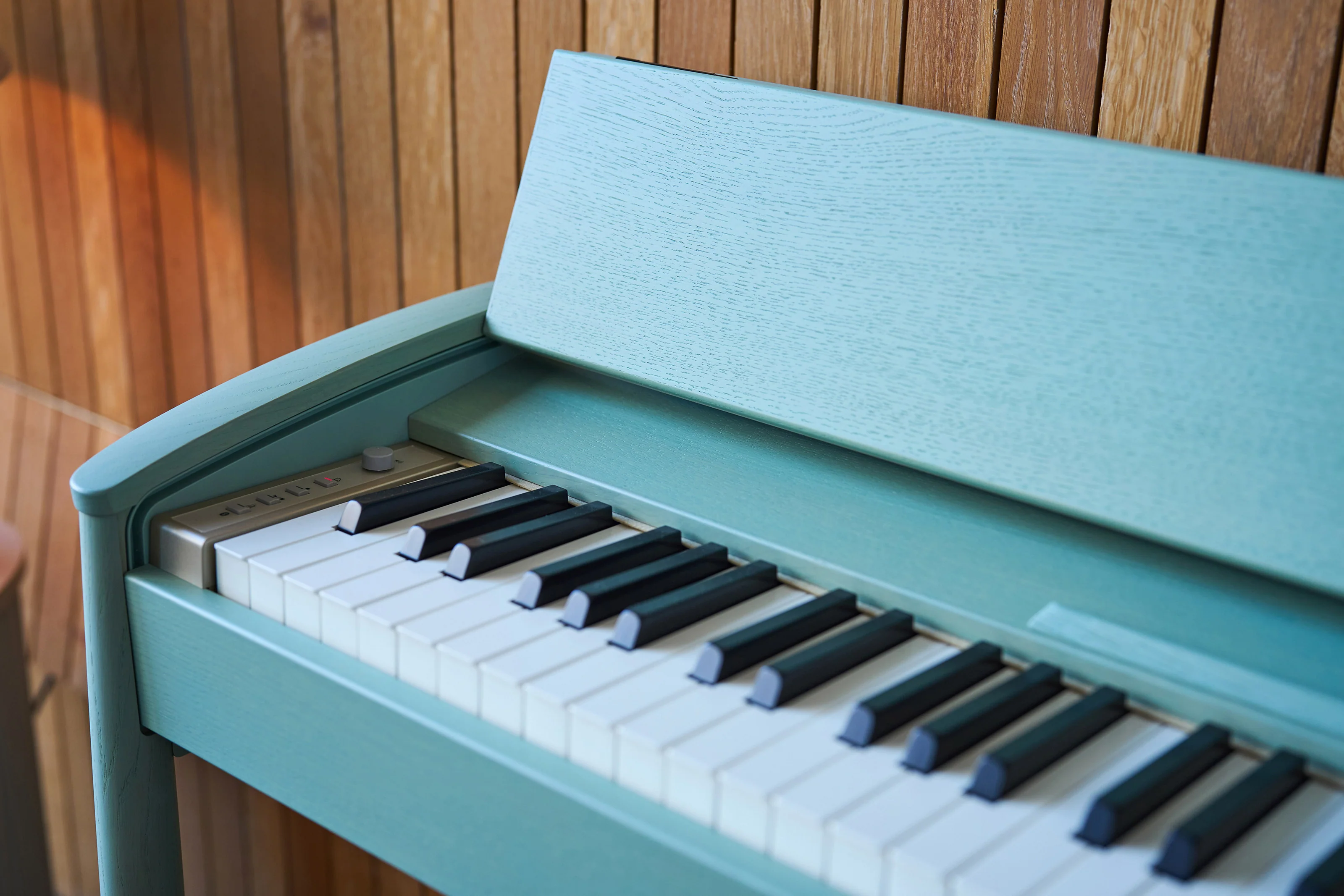 Roland KF-20-KG Karimoku Artisan Digital Piano, Solid Wood Cabinet (Celadon Green) - Image 6