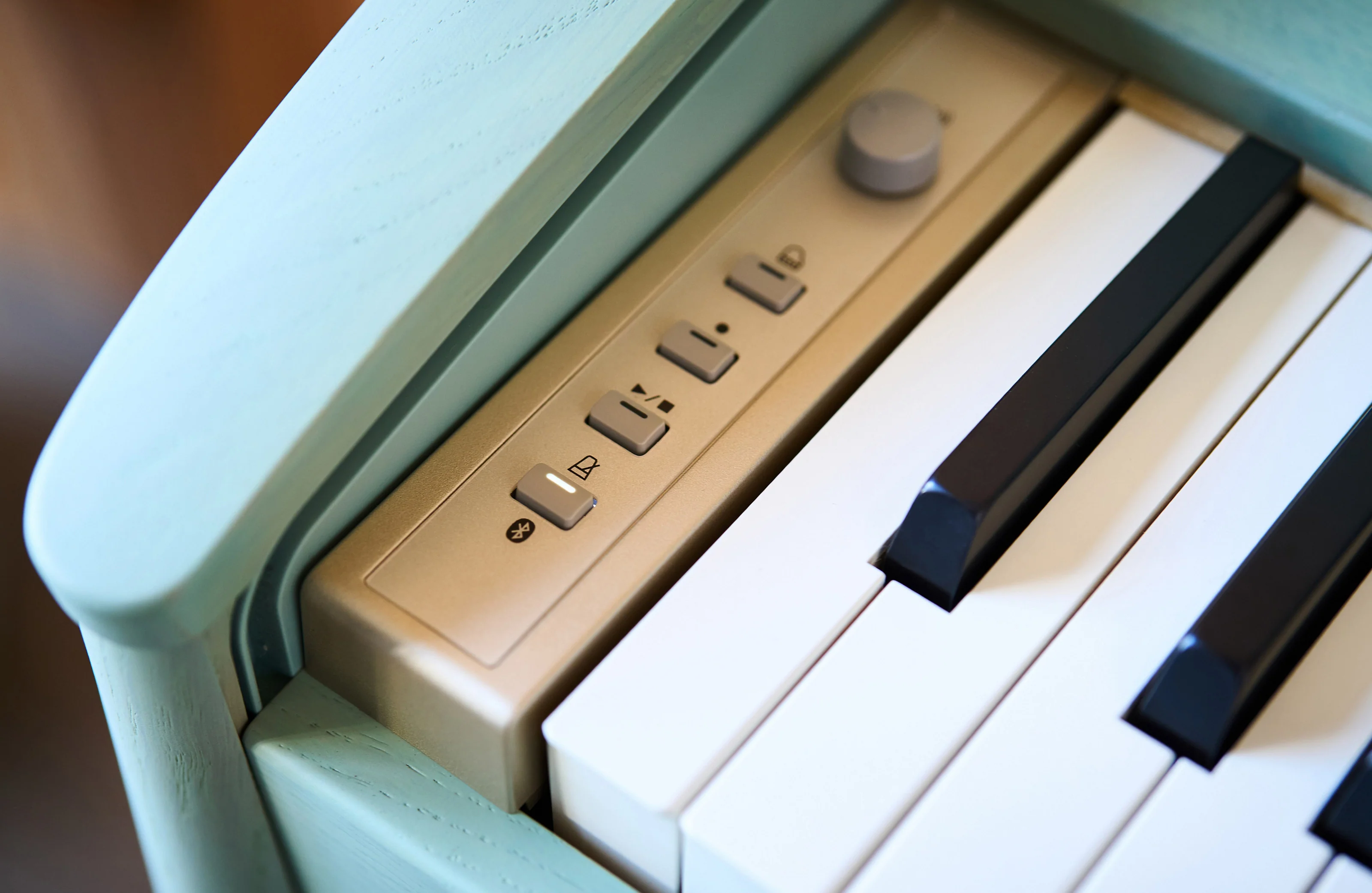 Roland KF-20-KG Karimoku Artisan Digital Piano, Solid Wood Cabinet (Celadon Green) - Image 7