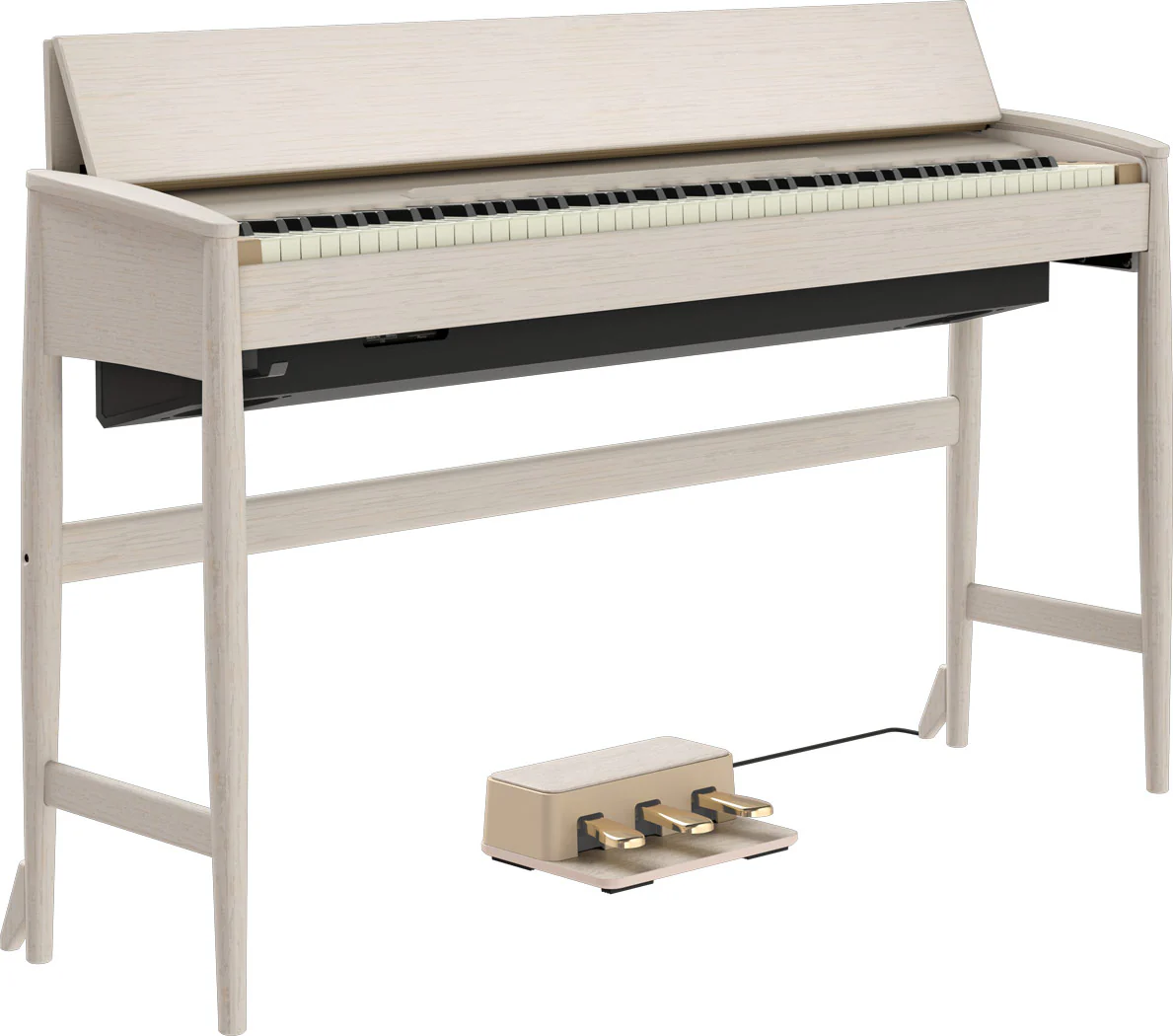 Roland KF-20-KS Karimoku Artisan Digital Piano, Solid Wood Cabinet (Sheer White) - Image 3