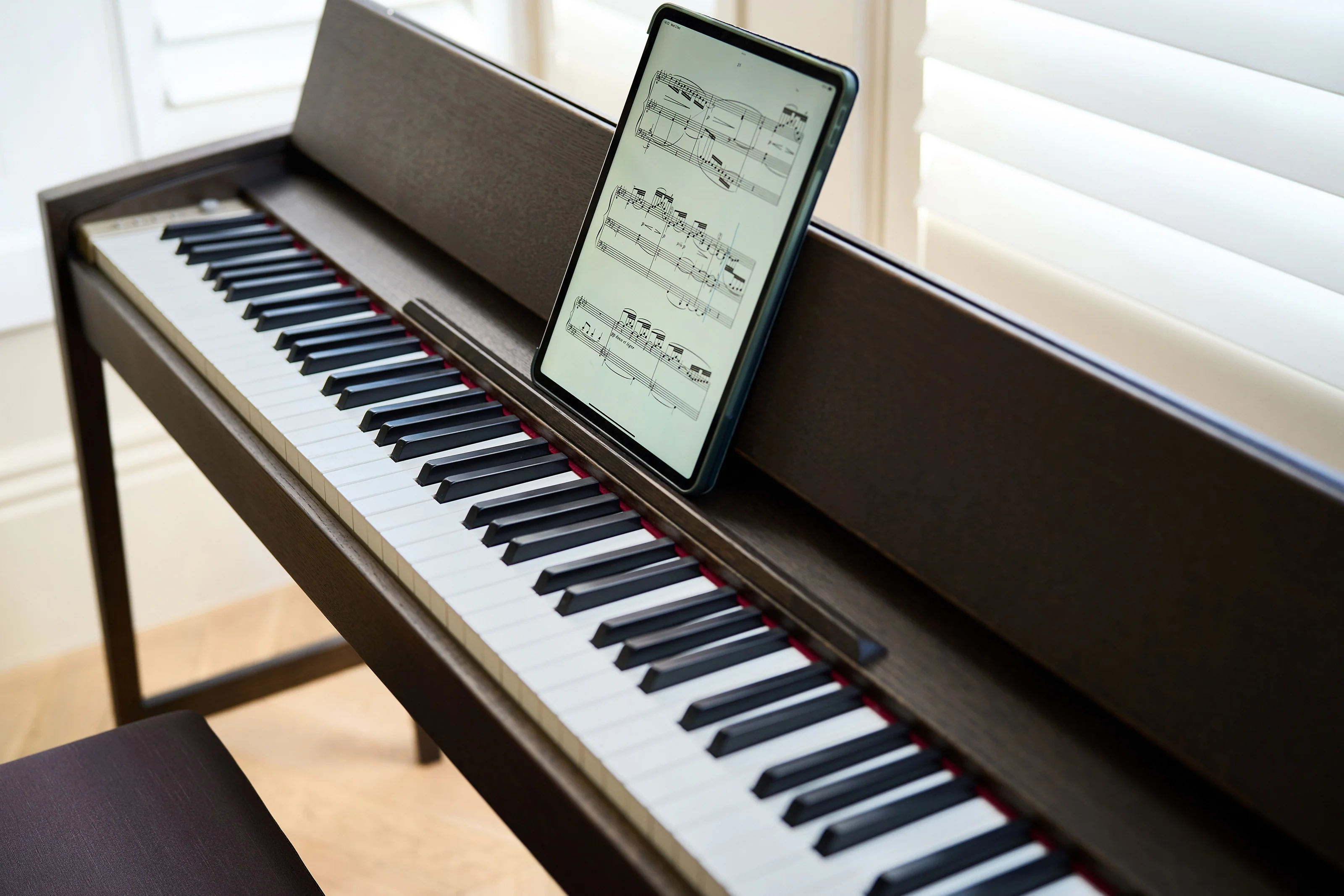 Roland KF-25-KSO Karimoku Artisan Digital Piano, Solid Wood Cabinet (Smoked Oak) - Image 10