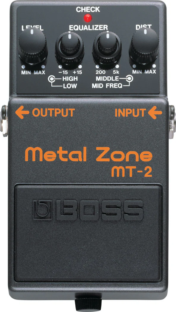 BOSS MT-2 Metal Zone, High Gain Distortion Pedal