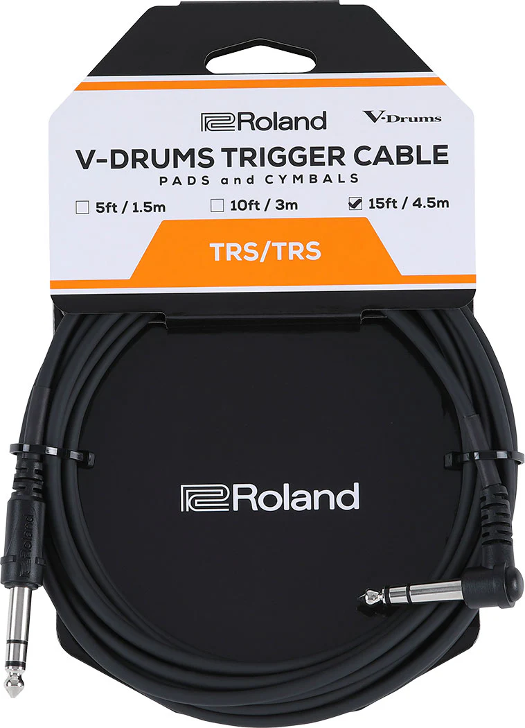 Roland PCS-15-TRA V-Drums Trigger Cable 15ft/4.5m Straight/Angled - Image 2
