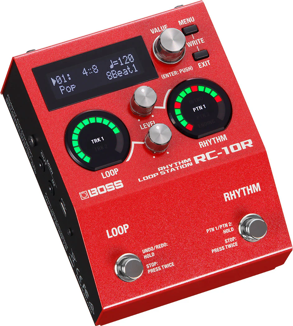 BOSS RC-10R Dual Track Rhythm Looper with Drum Machine - Image 4