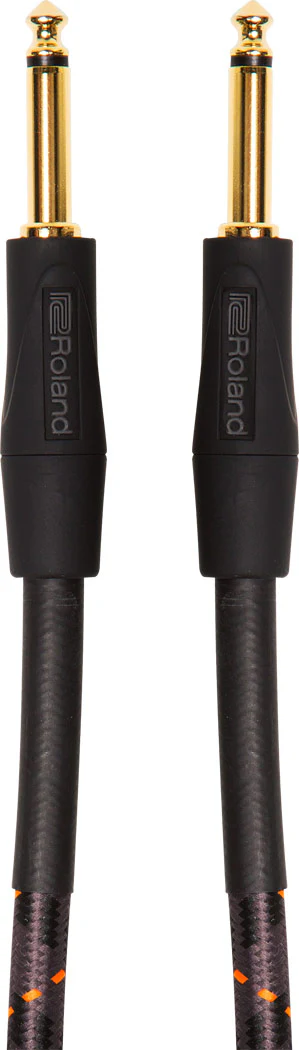 Roland RIC-G3 Instrument Cable, 3ft/1m, Straight/Straight 1/4" Jack, Gold Series