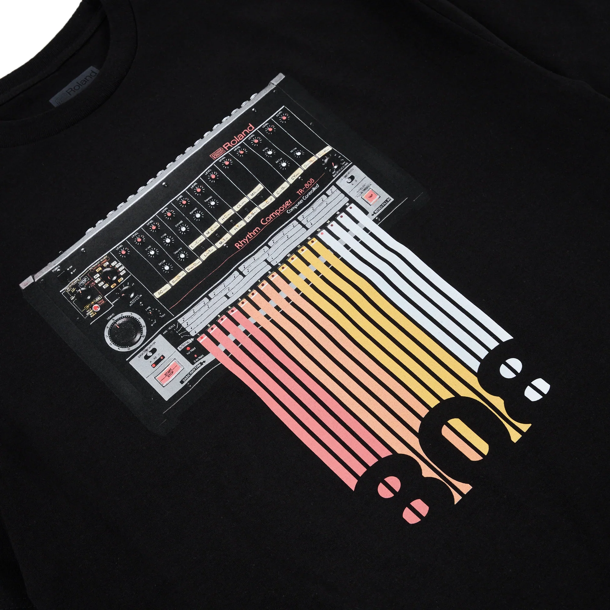 Roland TR-808 Machine Stripes T-Shirt - Image 3