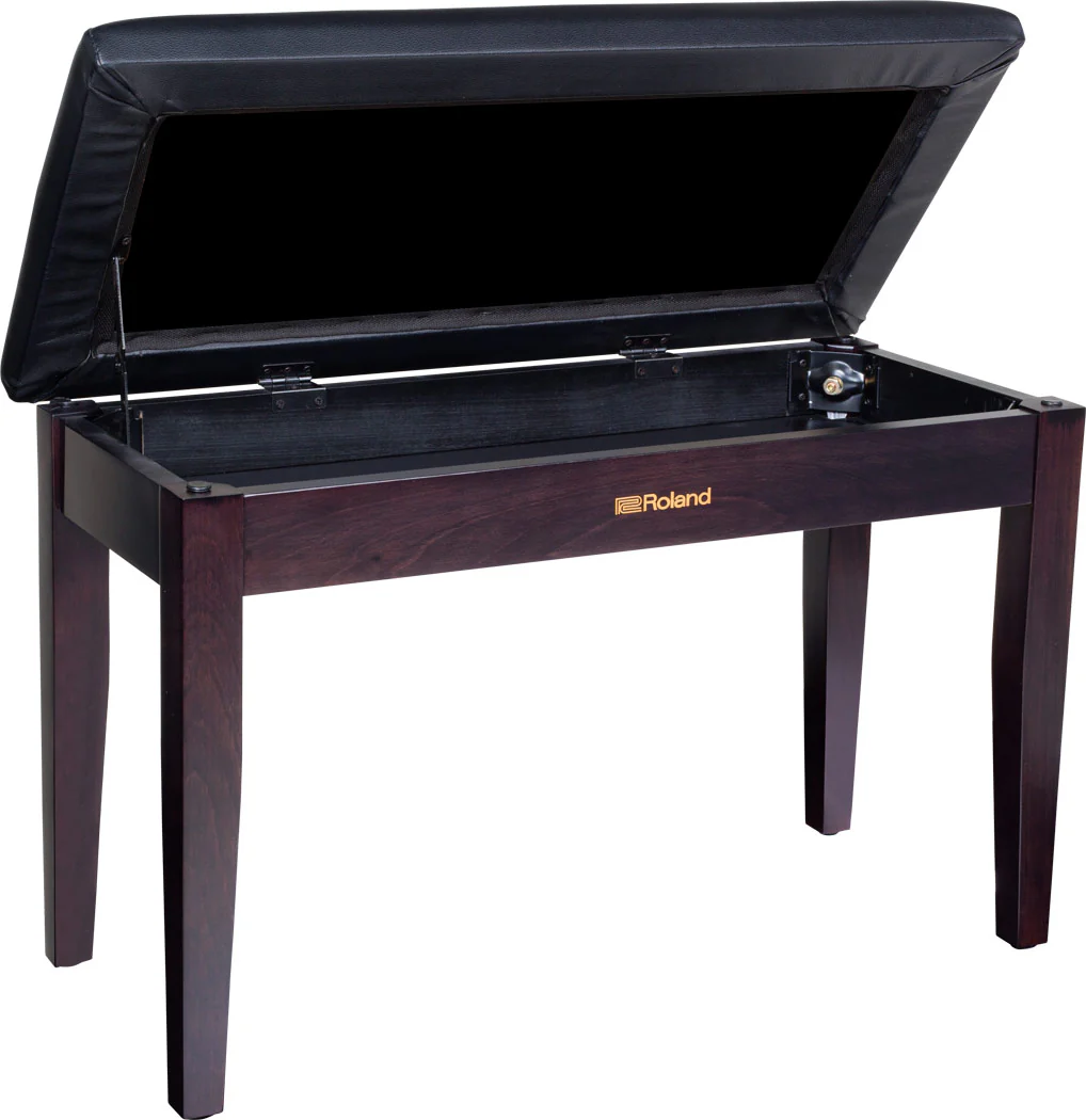 Roland RPB-D100RW Duet Piano Bench, Rosewood, with Storage Compartment - Image 2