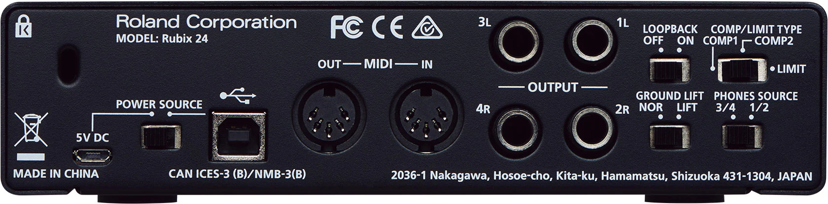 Roland RUBIX24 2 In/4 Out, Hi Res USB Audio Interface For Mac, PC And iPad - Image 4