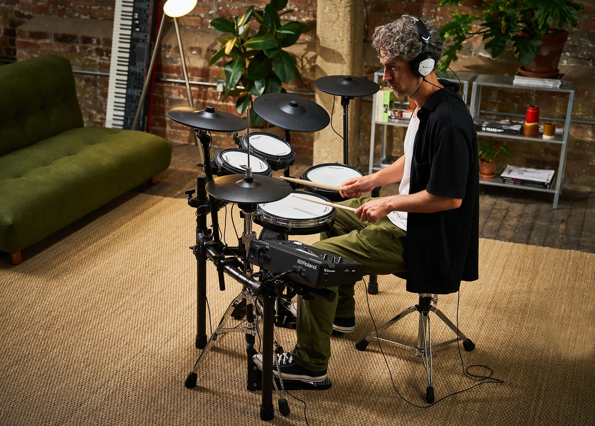 Roland TD316 V-Drums Digital Drum Kit, exc. Accessories - Image 7