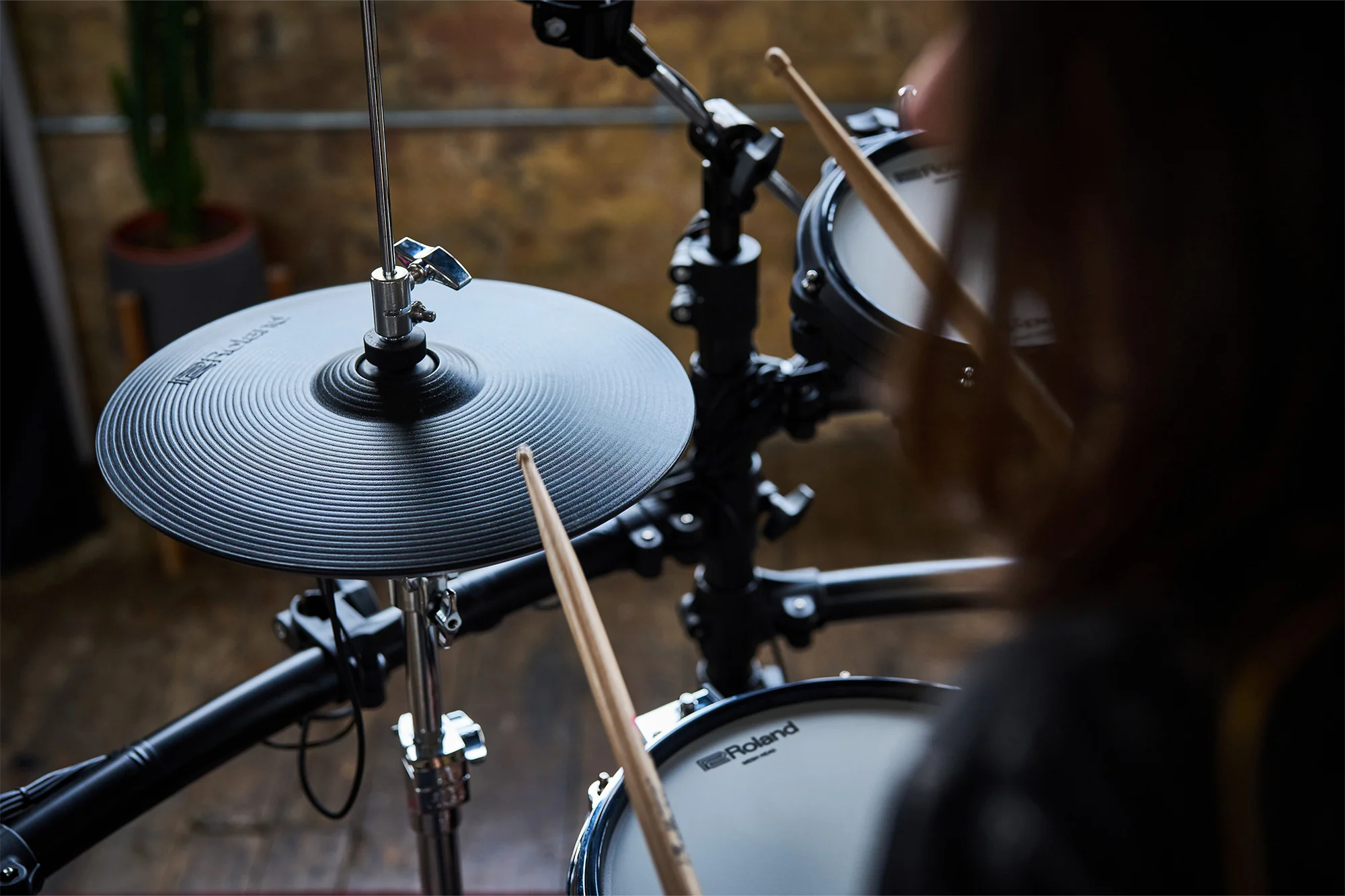 Roland TD513 V-Drums Digital Drum Kit with Hardware & Accessories - Image 7