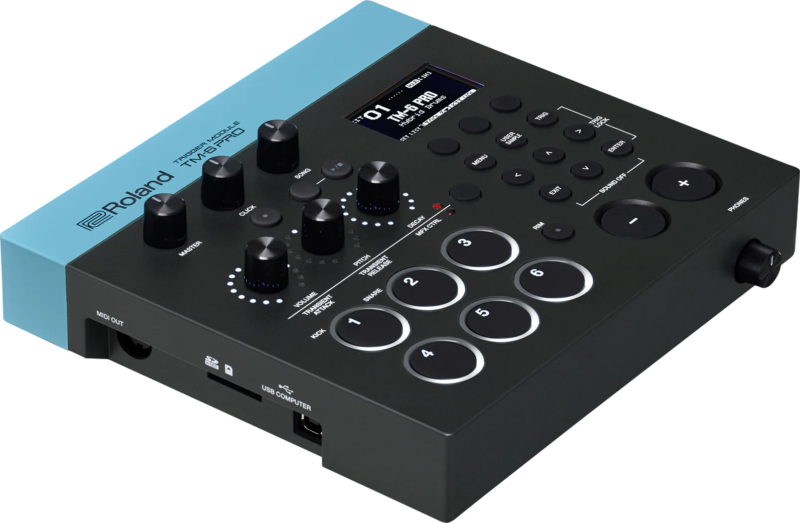 Roland TM-6 PRO Hybrid Trigger Module with 6 Trigger Inputs - Image 4
