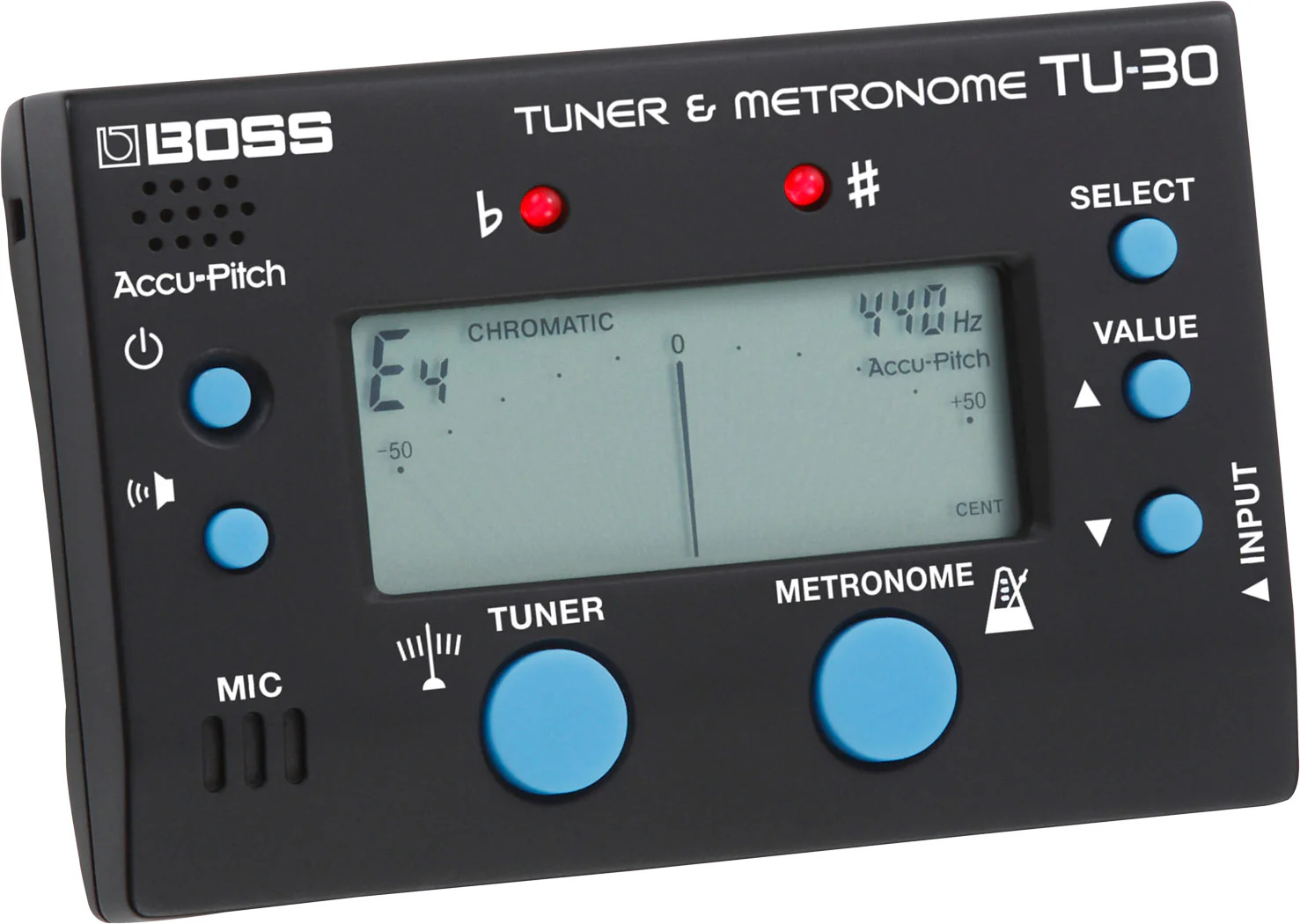 BOSS TU-30 Pocket Sized Tuner & Metronome