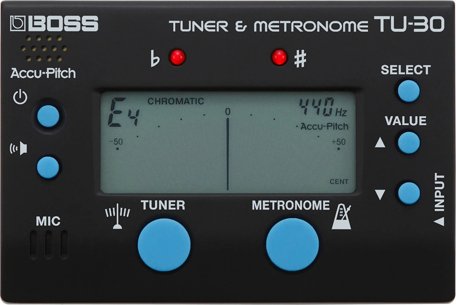 BOSS TU-30 Pocket Sized Tuner & Metronome - Image 5