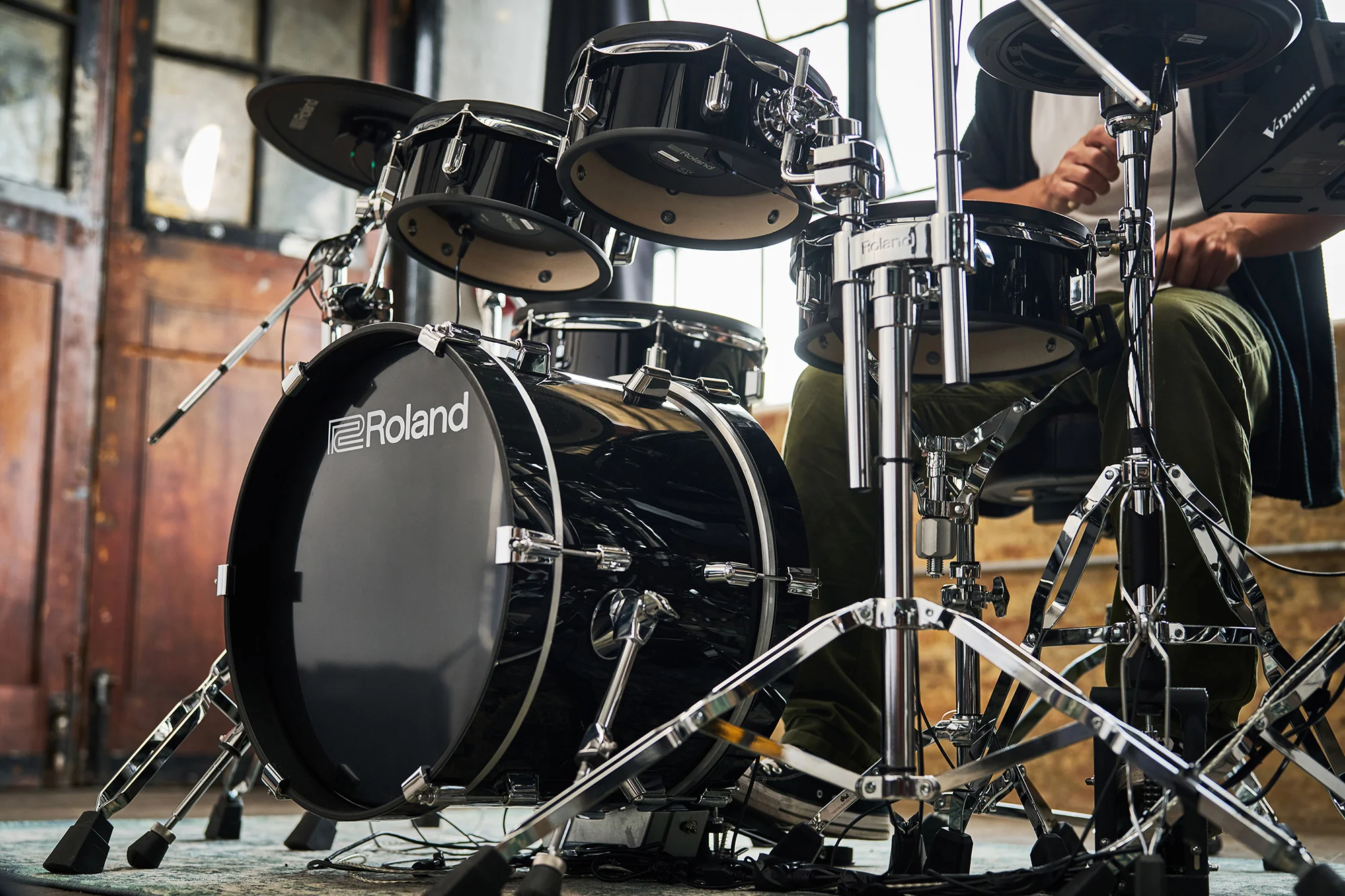 Roland VAD316 V-Drums Acoustic Design Digital Drum Kit with Hardware & Accessories - Image 8
