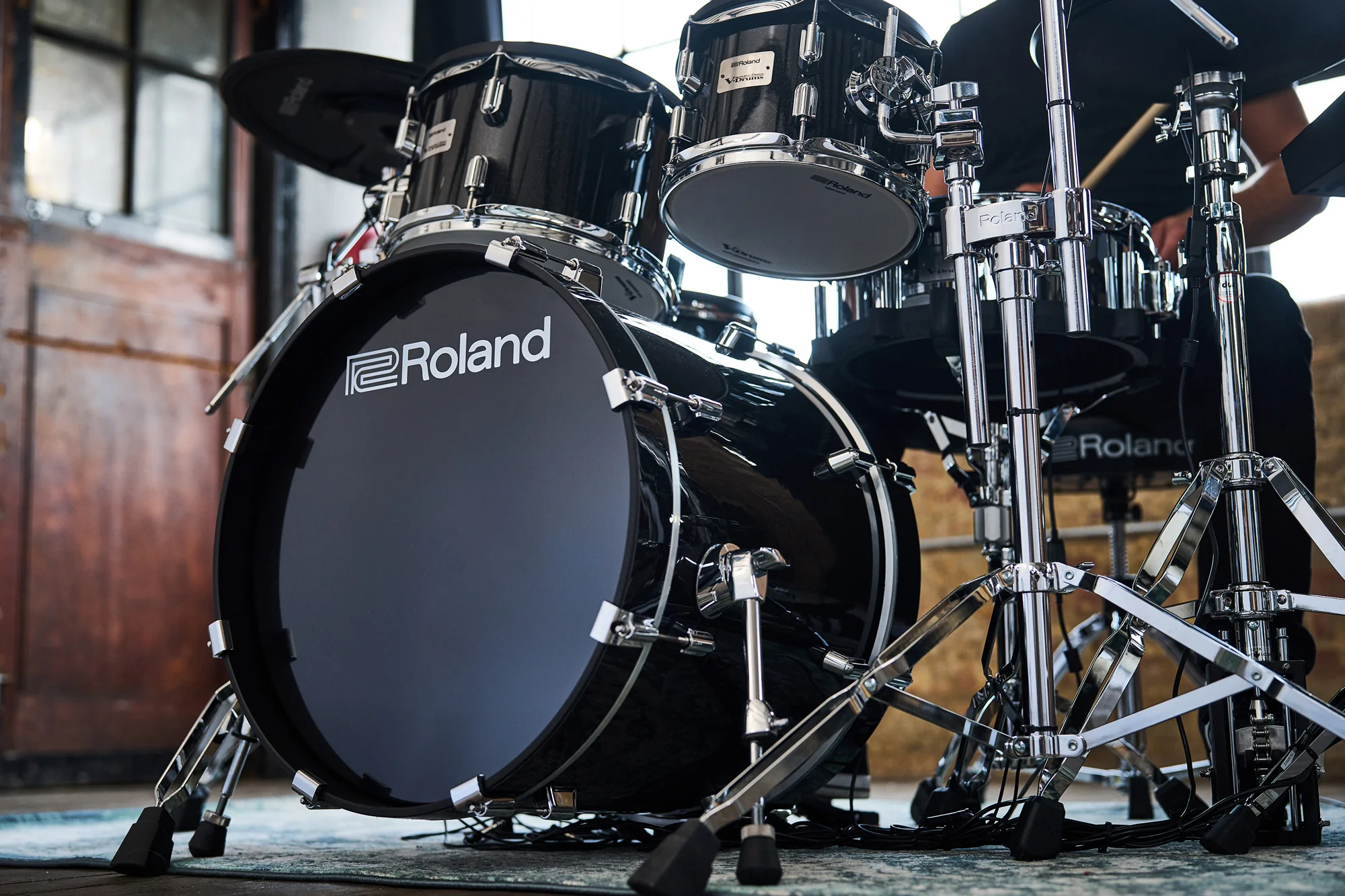 Roland VAD516 V-Drums Acoustic Design Digital Drum Kit with Hardware & Accessories - Image 11