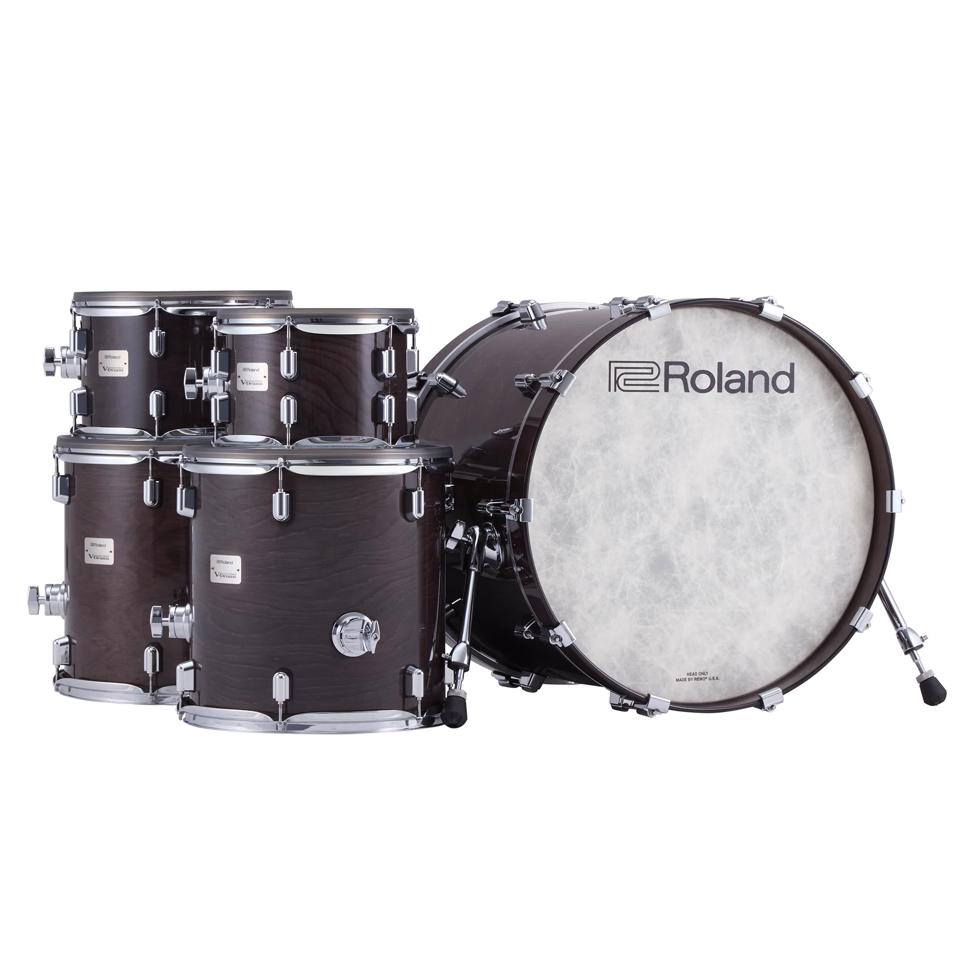 Roland VAD716-GE V-Drums Acoustic Design Kit (Gloss Ebony), exc. Accessories - Image 3