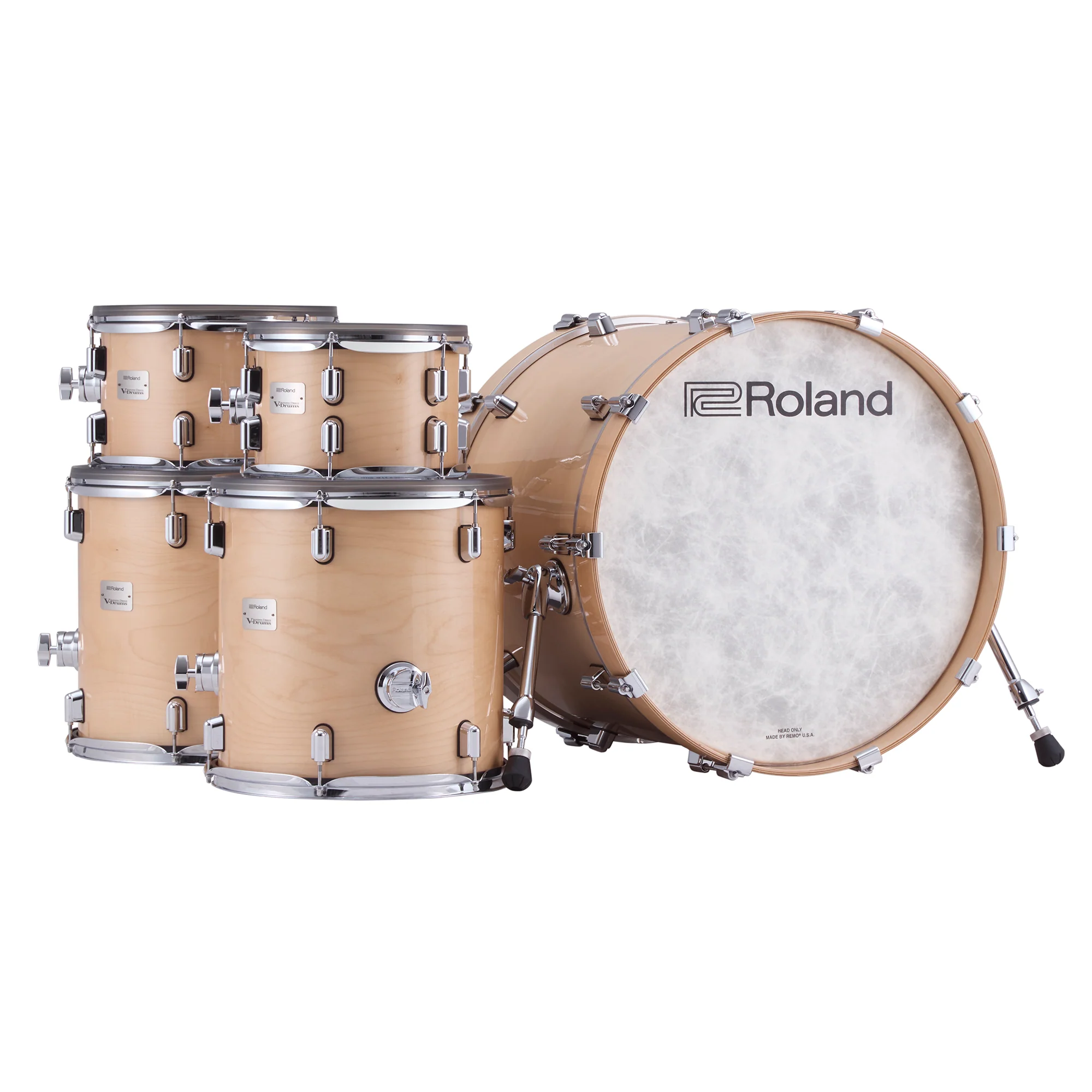 Roland VAD716-GN V-Drums Acoustic Design Kit (Gloss Natural), exc. Accessories - Image 3