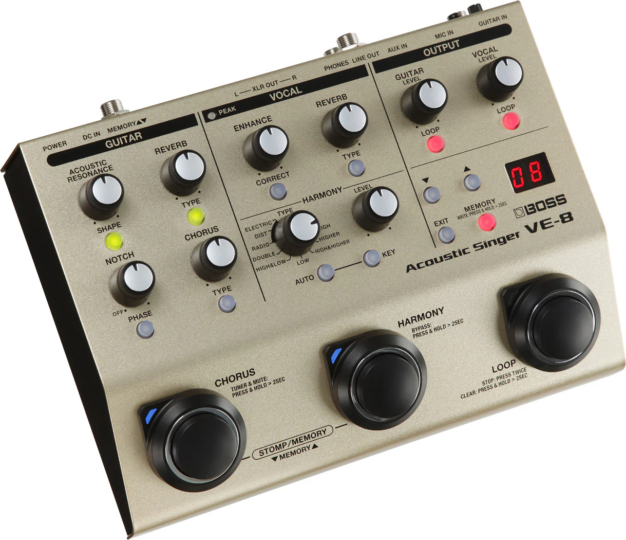BOSS VE-8 Acoustic/Vocal Effects - Image 3