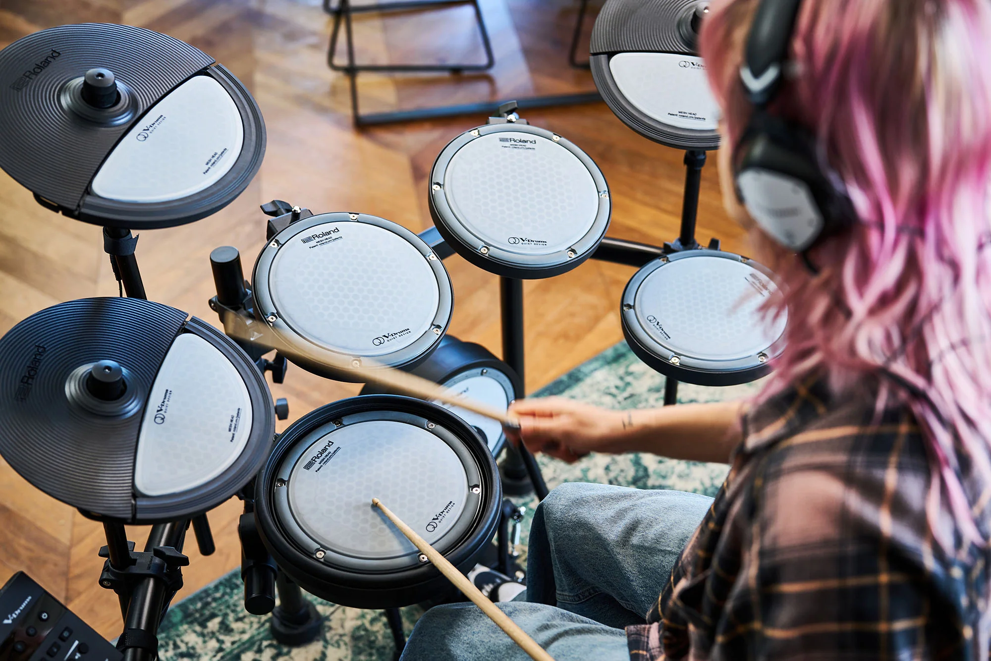 Roland VQD-106 Quiet Drum Kit including TD-07 module - Image 10